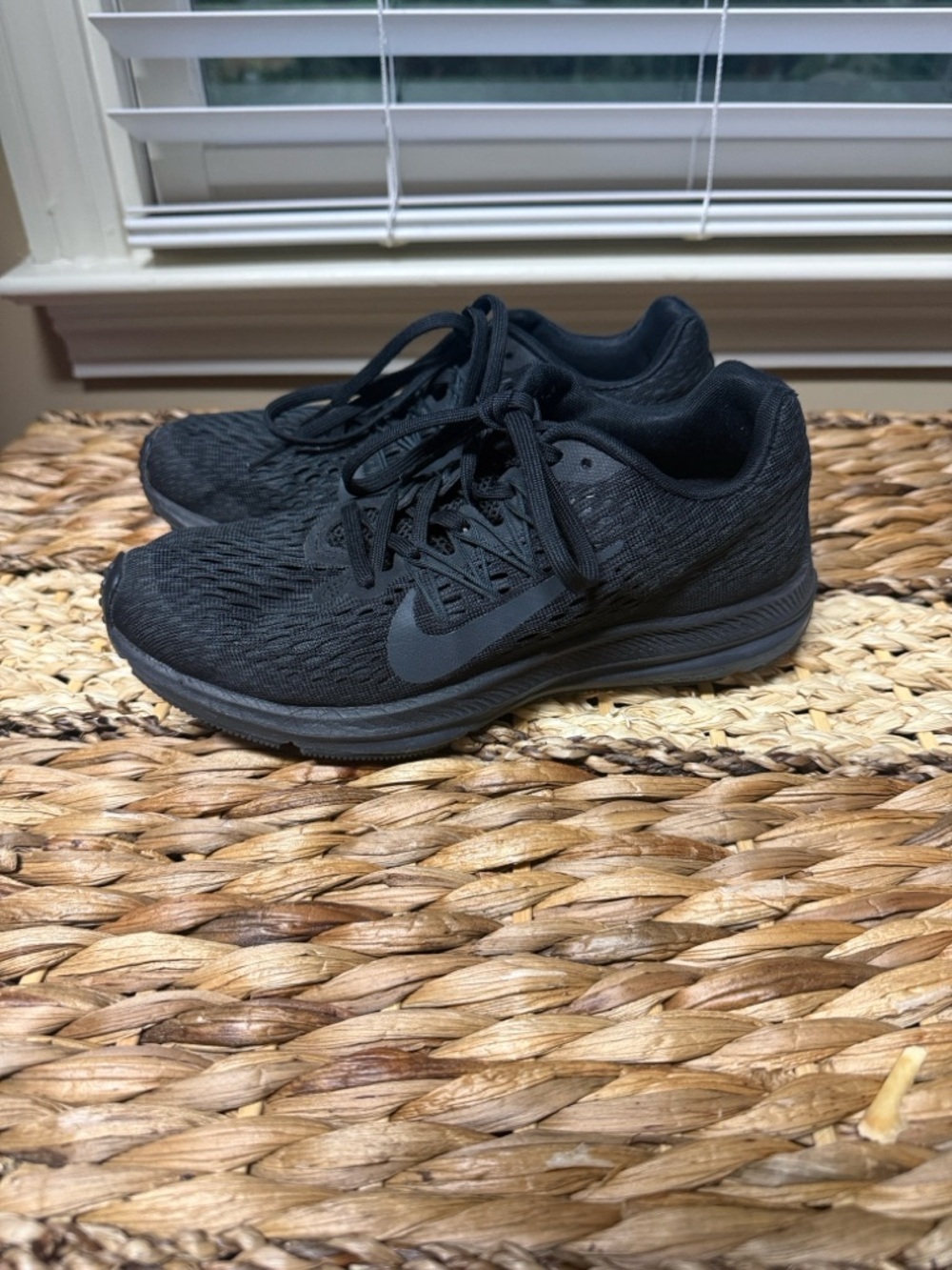 Nike Black Low-Top Mesh Running Shoe